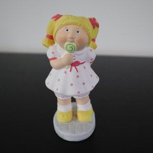 Cabbage Patch Kids Pigtail Lollipop Girl Ceramic Figurine 1984